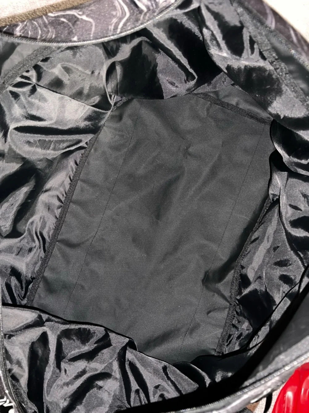PINK Victoria's Secret Black Marble-Trim Duffel